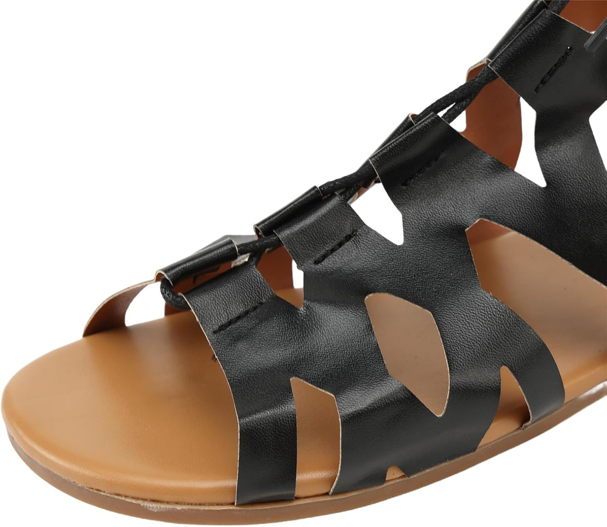 Lace-Up Tall Gladiator Sandals — view 6