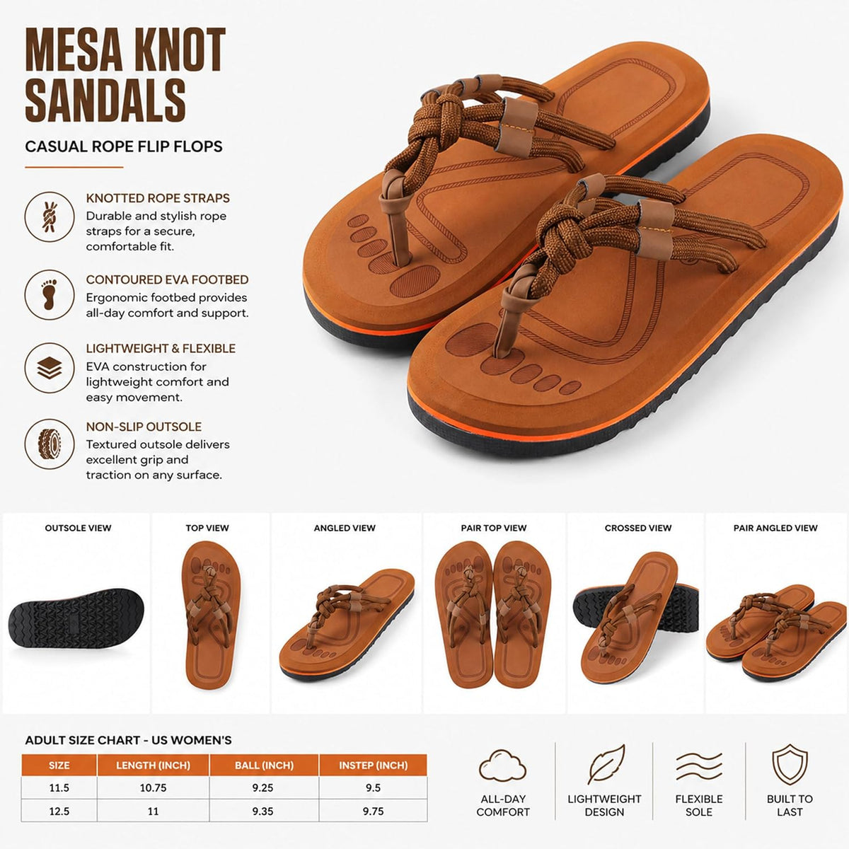 Knotted Rope Thong Sandals — view 12