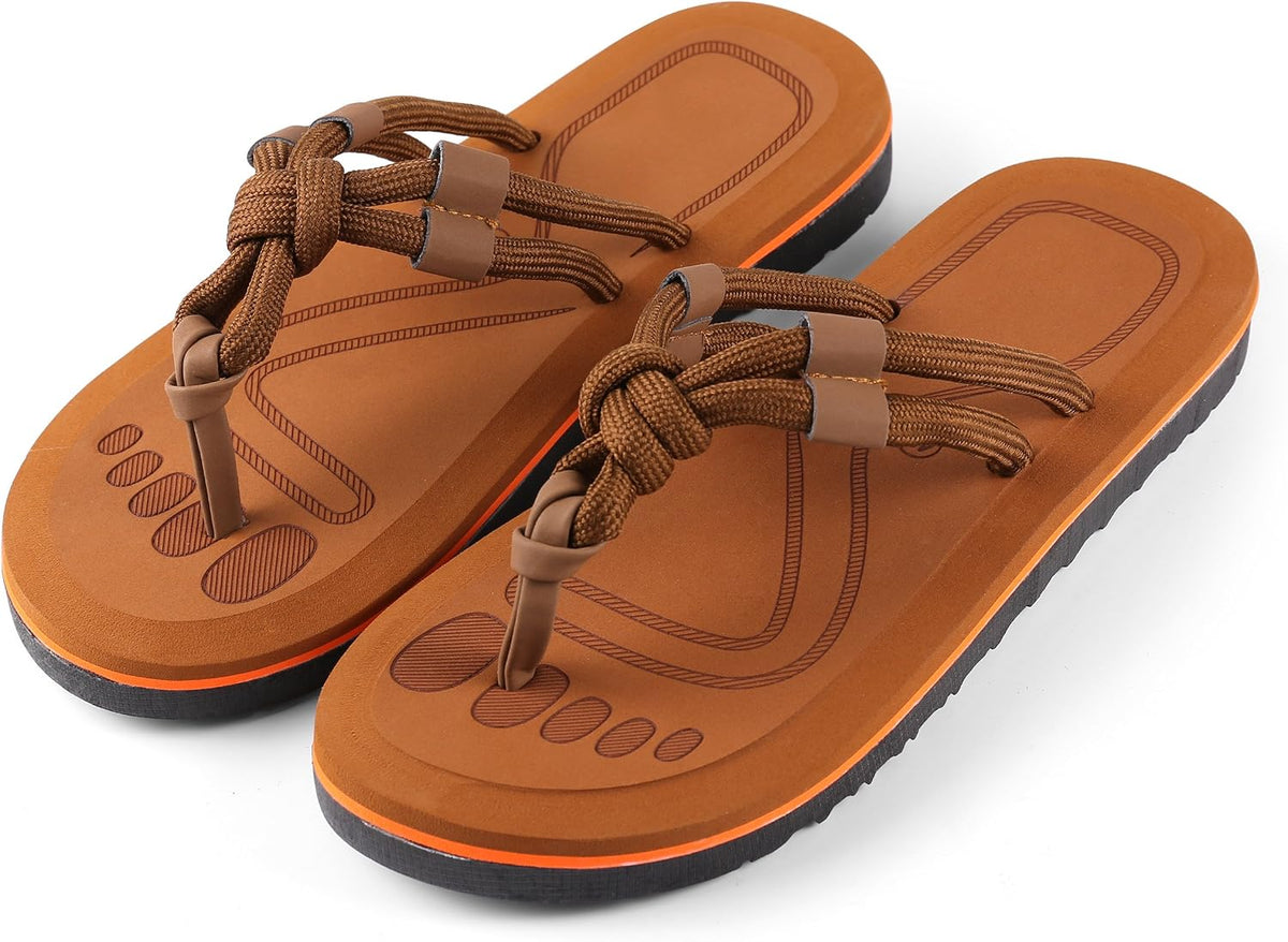 Knotted Rope Thong Sandals — view 8