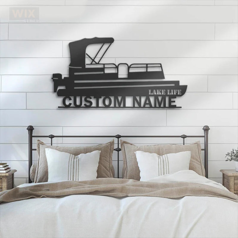 Lake House LED Metal Sign - Wix Decor