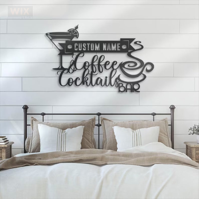 Coffee Shop Led Metal Sign - Wix Decor