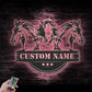 Horse LED Metal Sign 