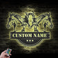 Horse LED Metal Sign 