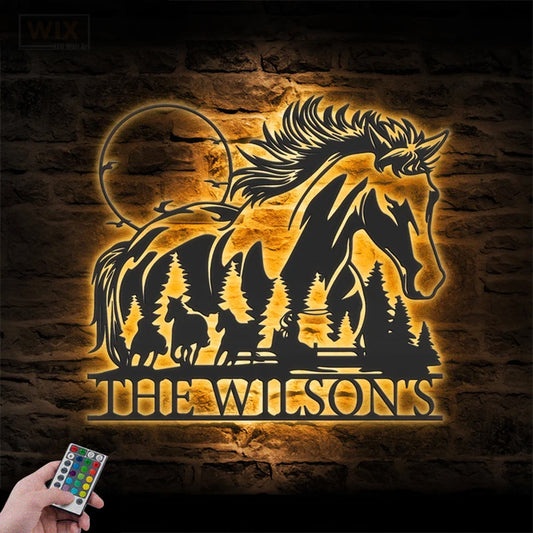 Farm LED Metal Sign