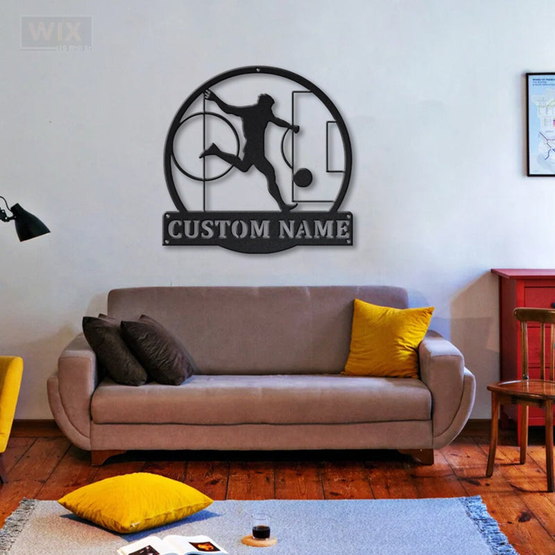 Soccer LED Metal Sign - Wix Decor