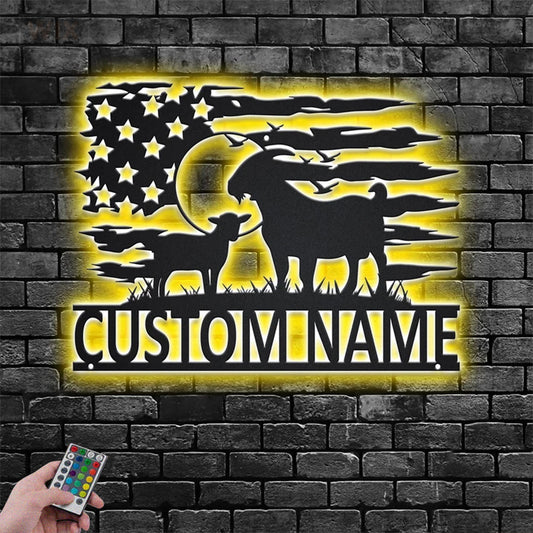 Farm LED Metal Sign