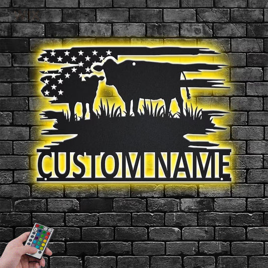 Farm LED Metal Sign - Wix Decor