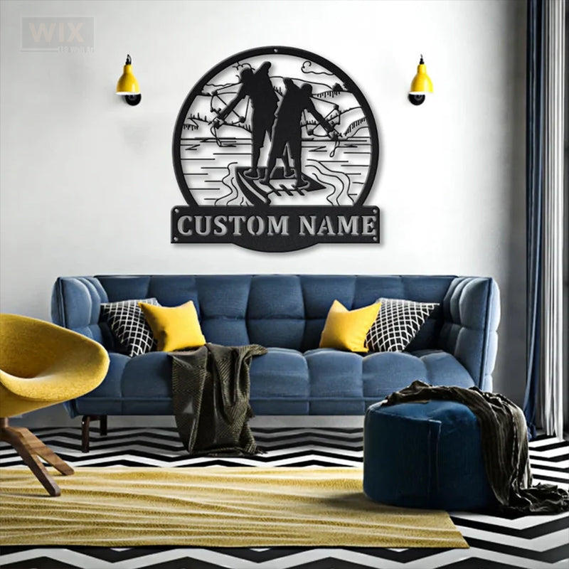 Fishing LED Metal Sign - Wix Decor