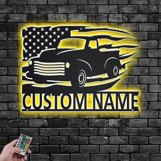 Farm LED Metal Sign - Wix Decor