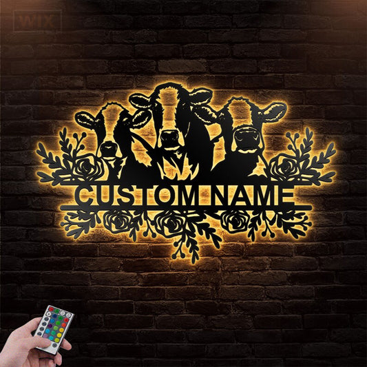 Farm LED Metal Sign - Wix Decor