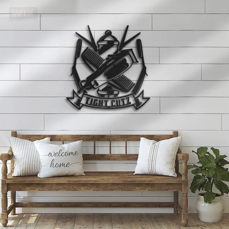 Barber & Salon Led Metal Sign - Wix Decor