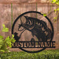 Fishing LED Metal Sign 