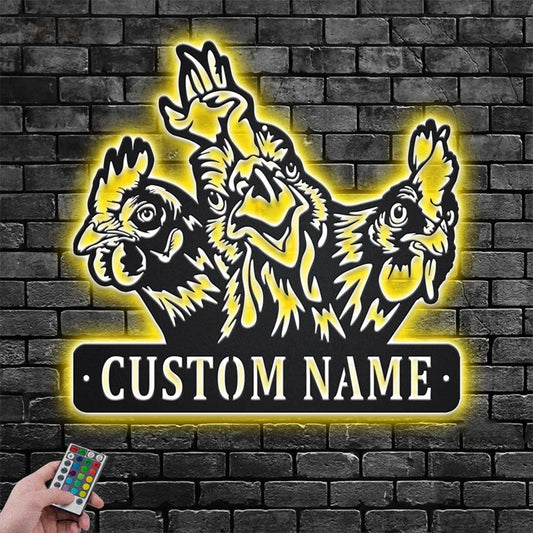 Farm LED Metal Sign - Wix Decor