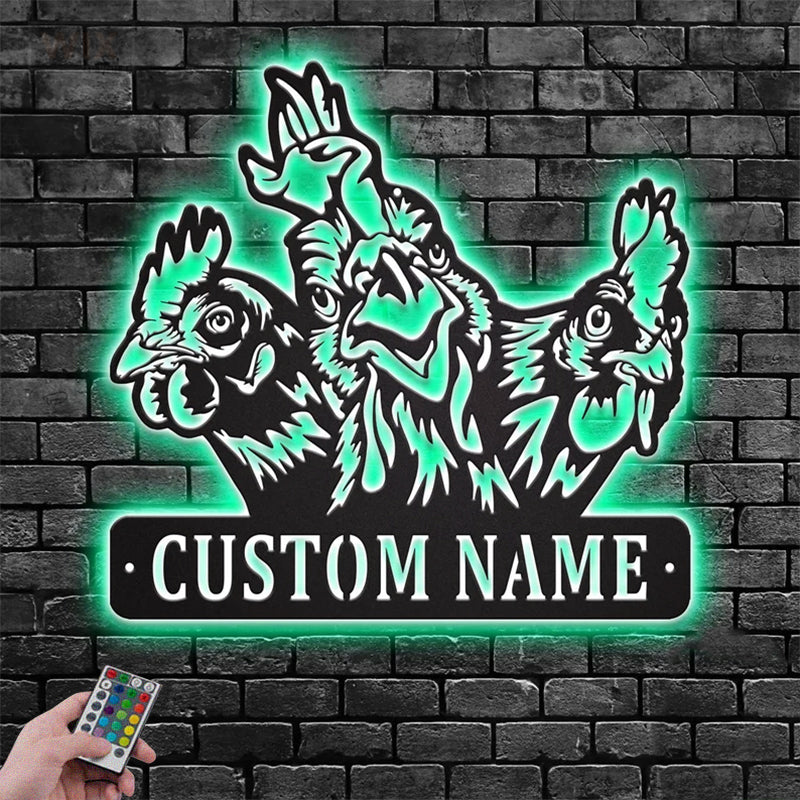 Farm LED Metal Sign - Wix Decor
