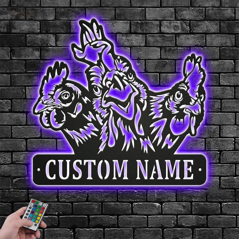 Farm LED Metal Sign - Wix Decor