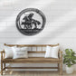 Horse LED Metal Sign 