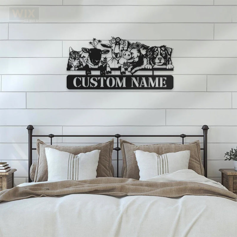 Farm LED Metal Sign - Wix Decor
