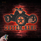 Motorcycle LED Metal Sign - Wix Decor