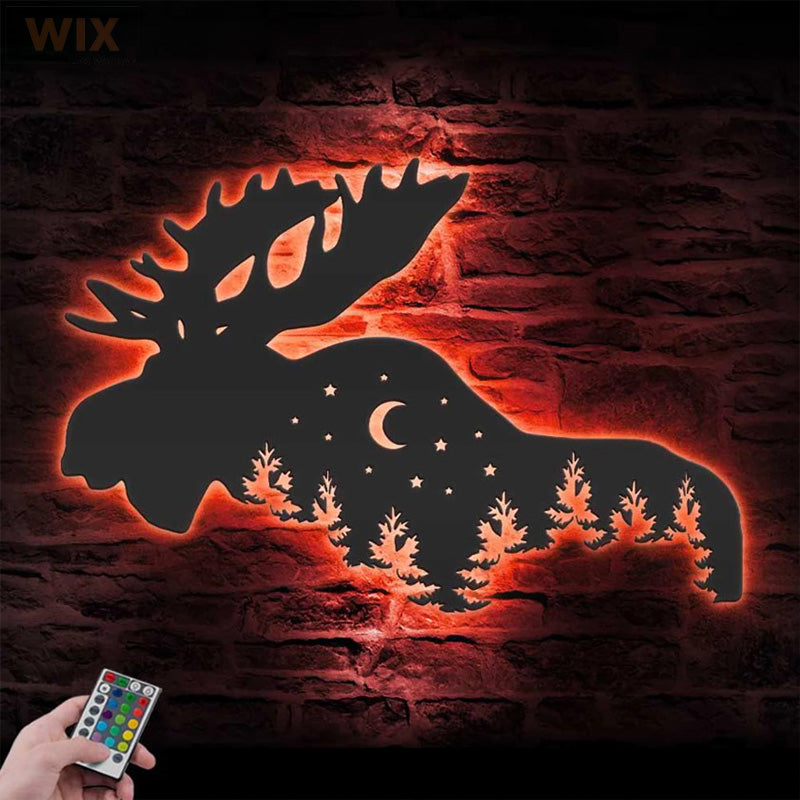 Hunting LED Metal Sign - Wix Decor