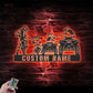 Motorcycle LED Metal Sign - Wix Decor