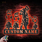 Motorcycle LED Metal Sign - Wix Decor