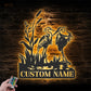 Birds LED Metal Sign 