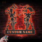 Motorcycle LED Metal Sign - Wix Decor