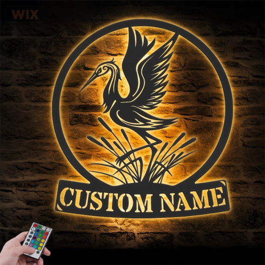Birds LED Metal Sign - Wix Decor