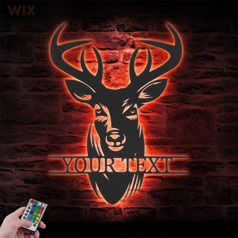 Hunting LED Metal Sign - Wix Decor