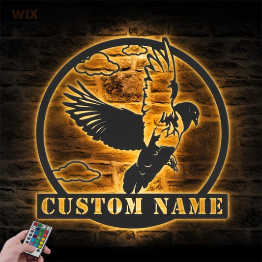 Birds LED Metal Sign - Wix Decor