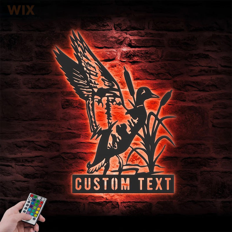 Hunting LED Metal Sign - Wix Decor