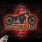 Motorcycle LED Metal Sign - Wix Decor