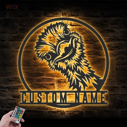 Birds LED Metal Sign