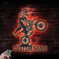 Motorcycle LED Metal Sign - Wix Decor