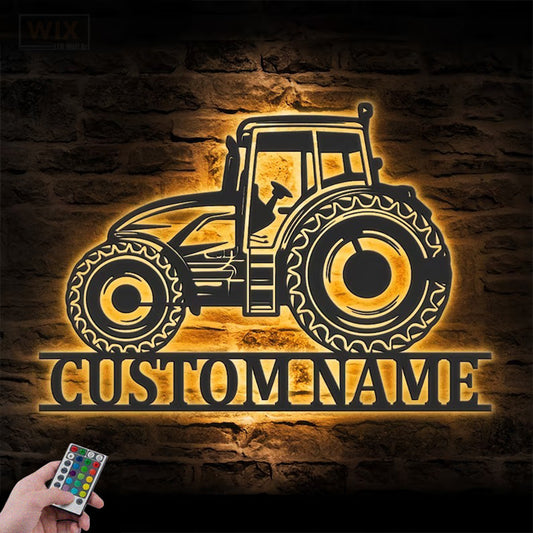 Farm LED Metal Sign - Wix Decor