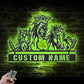 Horse LED Metal Sign 