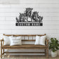 Horse LED Metal Sign 