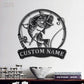 Fishing LED Metal Sign 
