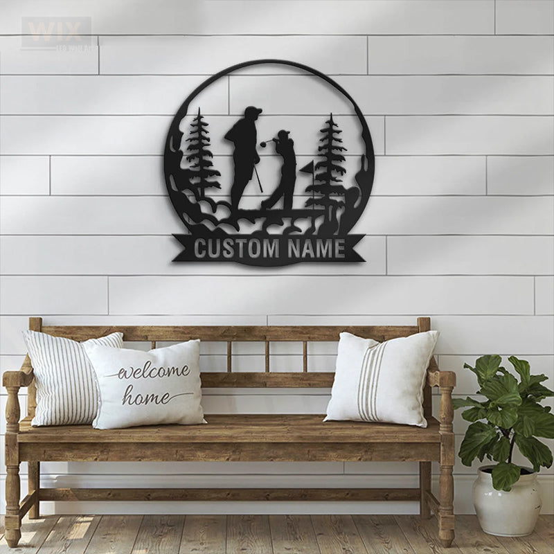 Gofl LED Metal Sign 