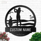 Golf LED Metal Sign 