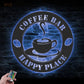 Coffee Shop LED Metal Sign - Wix Decor