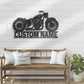 Motorcycle LED Metal Sign - Wix Decor