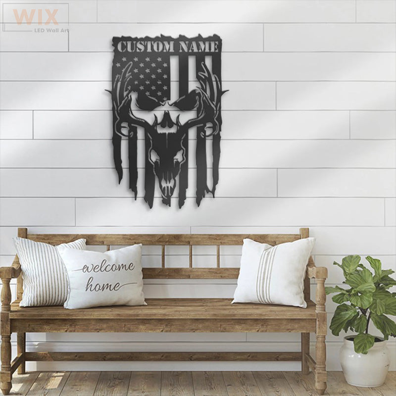 Hunting LED Metal Sign - Wix Decor
