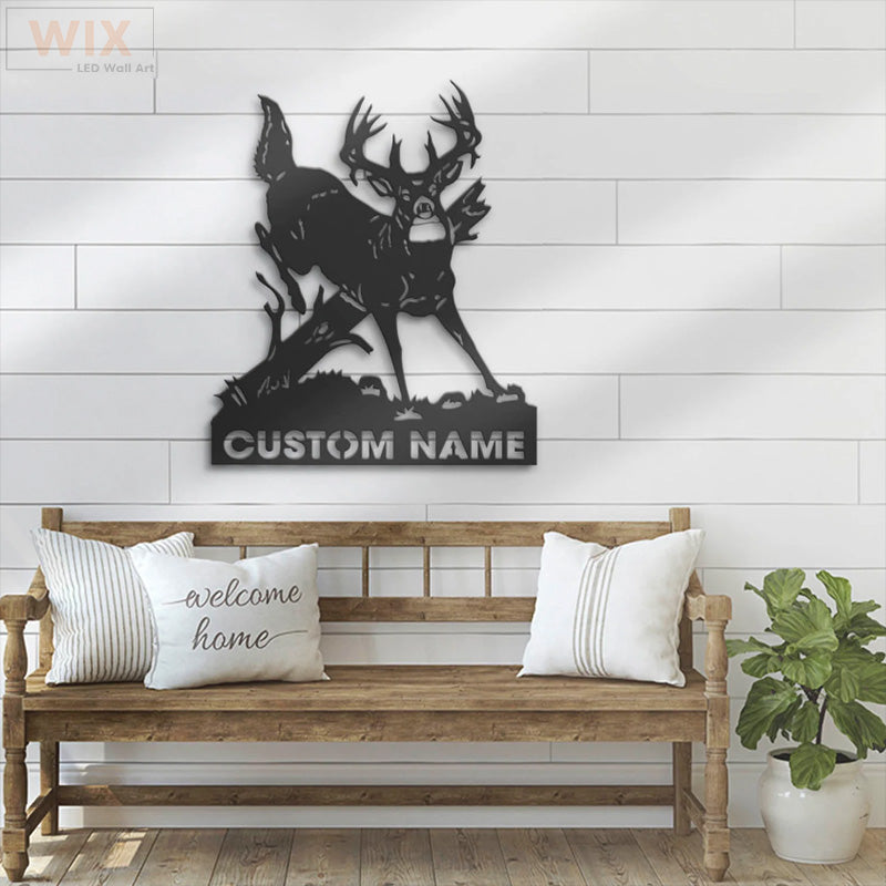 Hunting LED Metal Sign - Wix Decor