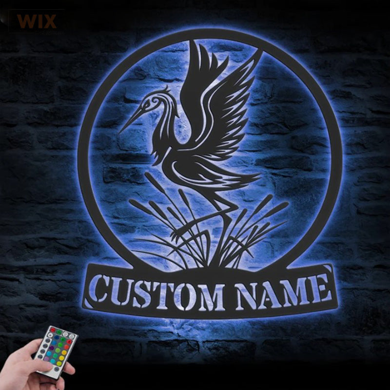 Birds LED Metal Sign - Wix Decor