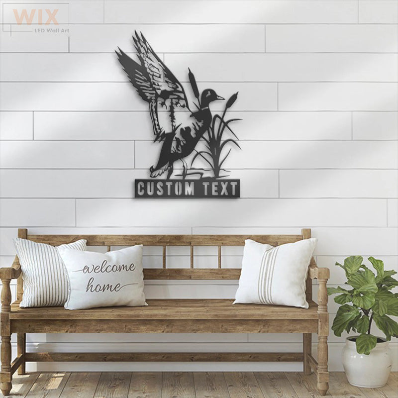 Hunting LED Metal Sign - Wix Decor