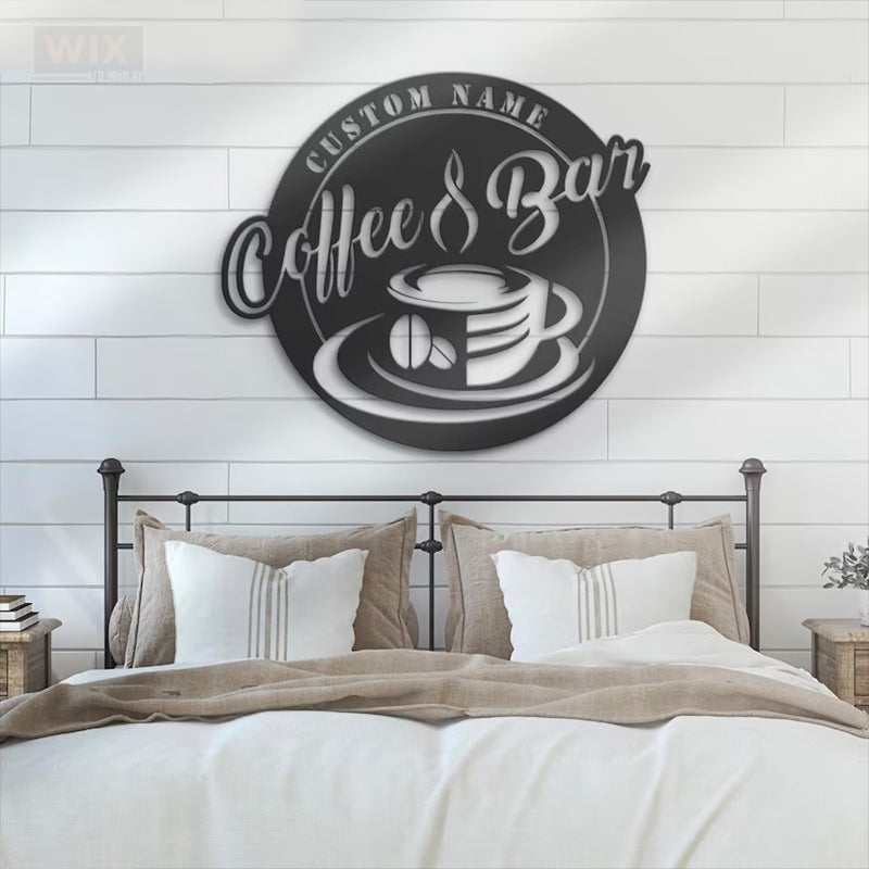 Coffee Shop Led Metal Sign - Wix Decor