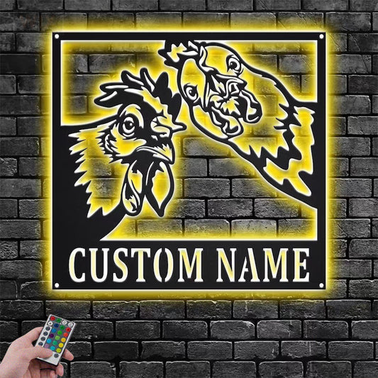 Farm LED Metal Sign - Wix Decor