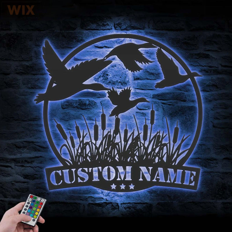 Hunting LED Metal Sign - Wix Decor