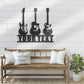 Guitar LED Metal Sign 